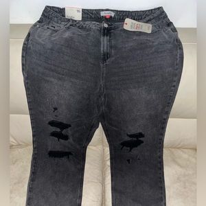 Arula High Rise, wide/straight leg black jeans